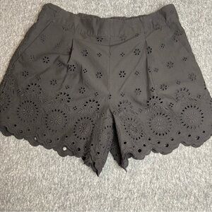 LOFT women’s Elegant Black Lace shorts Size S